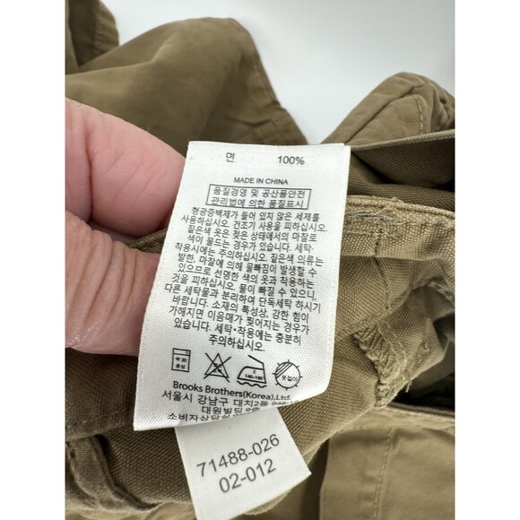 Brooks Brothers 1818 Women’s SIZE 2 Green Cargo Utility Pant Straight Pockets EC - Picture 12 of 12